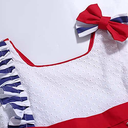 Ju petitpop Girls Elegant Spring Summer Stripe Sleeveless Casual Clothing Kids Toddler Cute Holiday Dresses